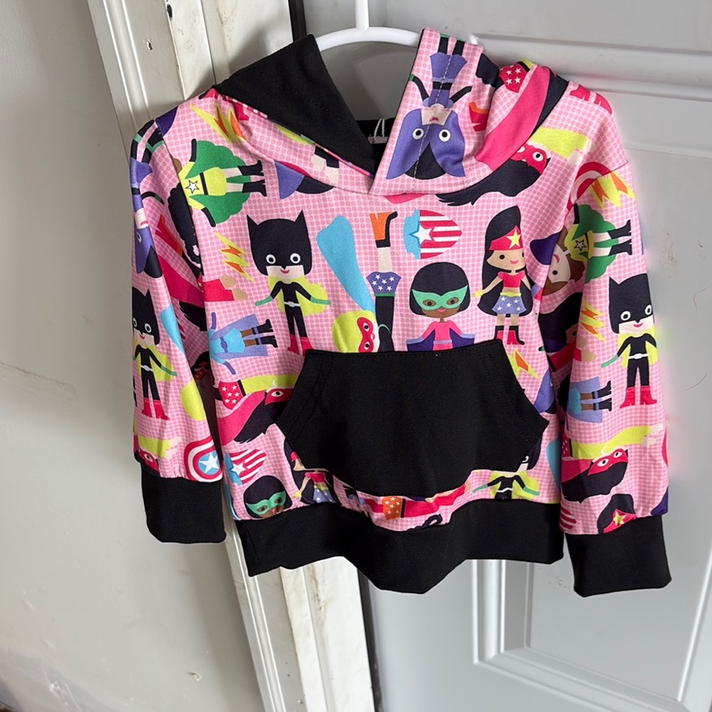 Colorful Superhero Kids Hoodie/Pant Set